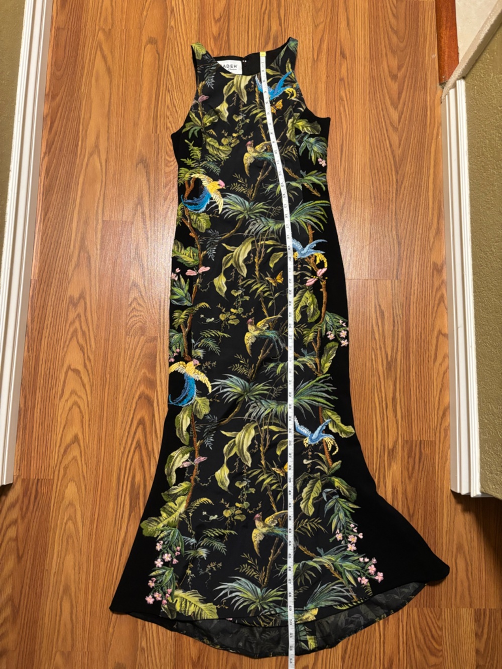 Azadeh Couture Floral Black Maxi Dress - Picture 15 of 15